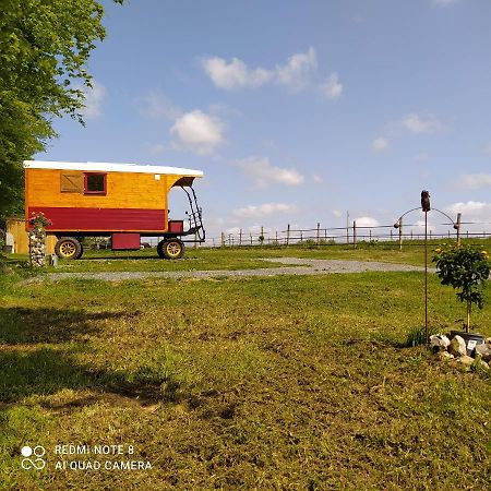 Veritable Roulotte Hippomobile "La Bailleul" Mentheville Экстерьер фото